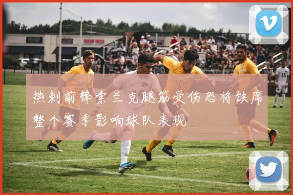 热刺前锋索兰克腿筋受伤恐将缺席整个赛季影响球队表现